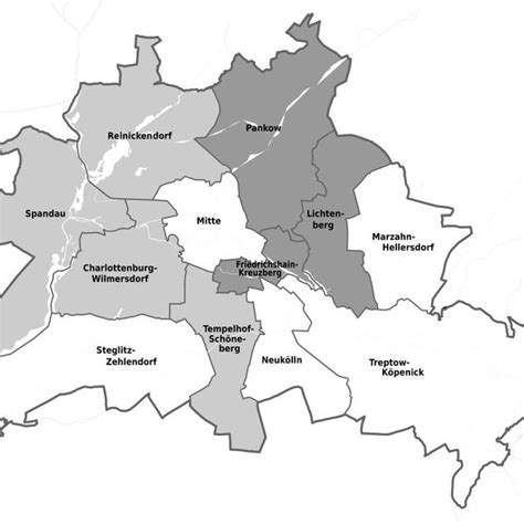 Cluster Map Of Berlins Districts Download Scientific Diagram