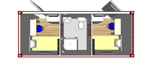 Container house project in cold weather. 20ft single room-floor plan - CONTAINER HOUSE