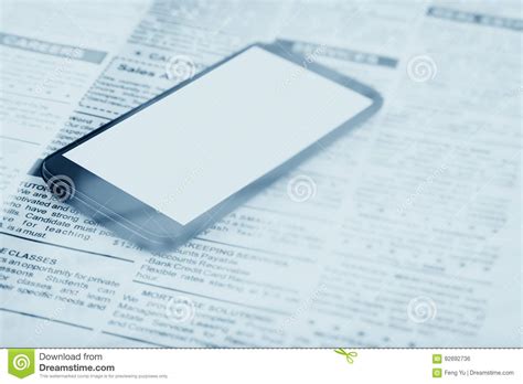 Fake Newspaper Front Page Blank Royalty Free Stock Photo
