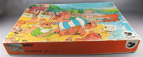 asterix puzzle dargaud 36 pièces 1974 astérix and obélix à la plage