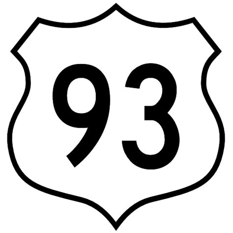 Highway 93 Sign Sticker
