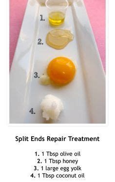 Here are few home remedies to prevent split ends: 10 best Home remedies for dry, split ends nail repair # ...