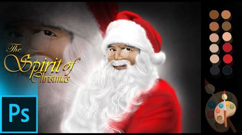 Santa Claustime Laps Photoshop Digital Painting 2020 Spirit Of