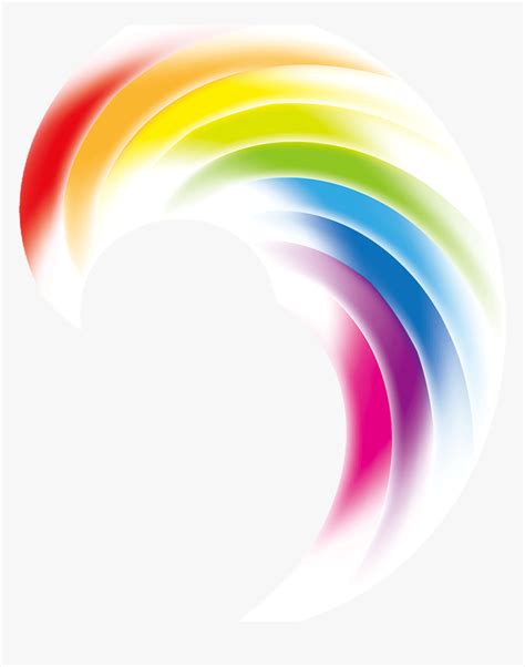 Mq Rainbow Swirls Swirl Color Colorful Circle Hd Png