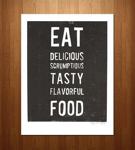 Eat Delicious Food Art Print Art Prints Just Kidding