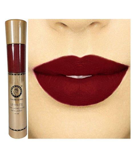 Buy Colors Queen 2 In 1 Matte Lip Gloss And Lipstick Mehroon Shade