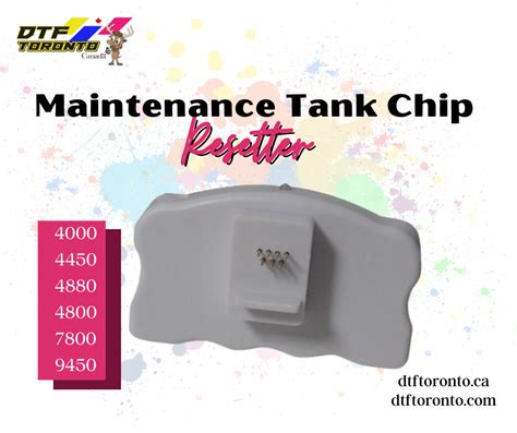 Dtf Epson Ink Maintenance Tank Chip Resetter 7890 9890 7900 9900 11880