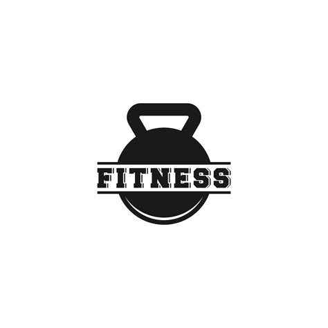 Fitness Logo Template In White Background 3415194 Vector Art At Vecteezy