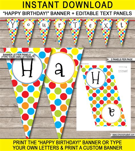 Free Printable Happy Birthday Banner Templates The Best Template Example