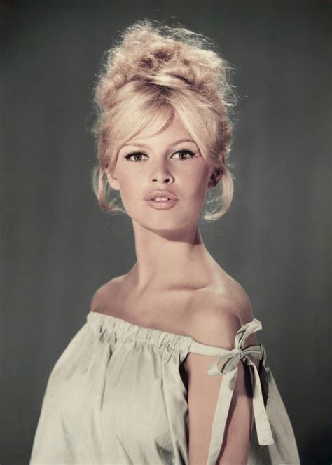 Circa 1960 Studio Portrait Of Actor And Model Brigitte Bardot Wearing