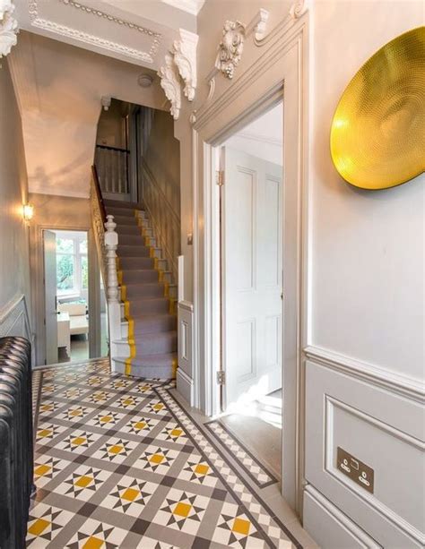 Pin By Ian Burdon On Edwardian Hallway Hallway Flooring Tiled