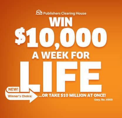 Topics:$5000 pch publishers clearing house. PCH $10,000 A Week For Life Sweepstakes - springsled