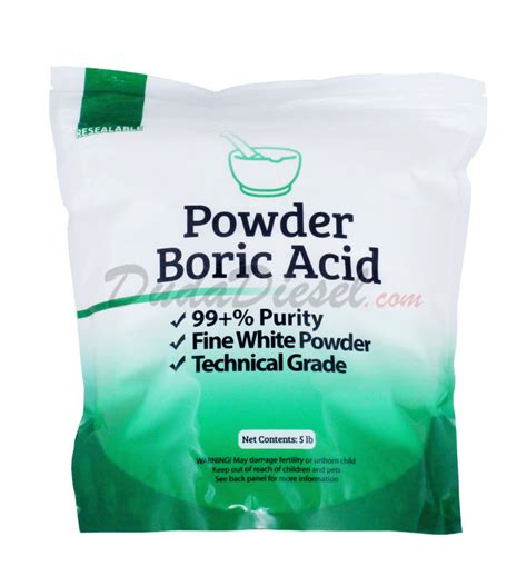 Powder Boric Acid 5 Lb Free Shipping Borp5f Dudadiesel Biodiesel