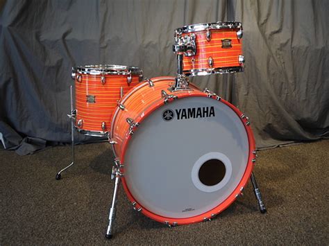 Yamaha Club Custom Orange Swirl 3 Piece Drum Set 121422 Reverb