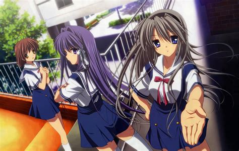 School Uniforms Clannad Sakagami Tomoyo Thigh Highs Furukawa Nagisa