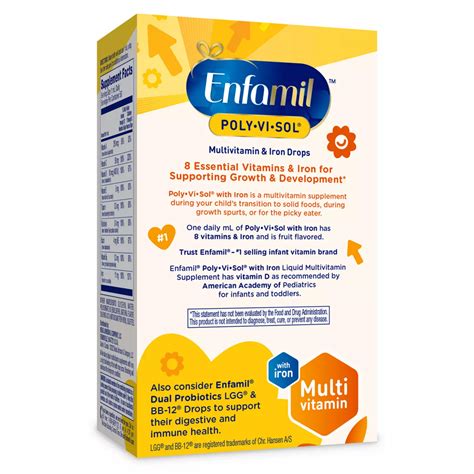 Enfamil Poly Vi Sol With Iron Multivitamin Supplement Drops For Infants