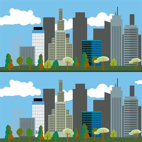 Spot The Differences With Answers 3 Cities Puzzles