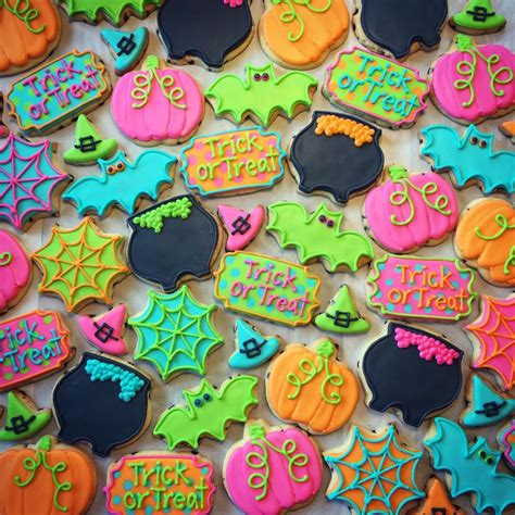 Trick Or Treat Fancy Cookies Sugar Cookies Decorated Trick Or Treat