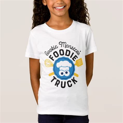 Cookie Monsters Foodie Truck Logo T Shirt Zazzle