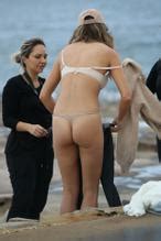 Stephanie Claire Smith Shows Off Her Cheeky Side While Onset For A