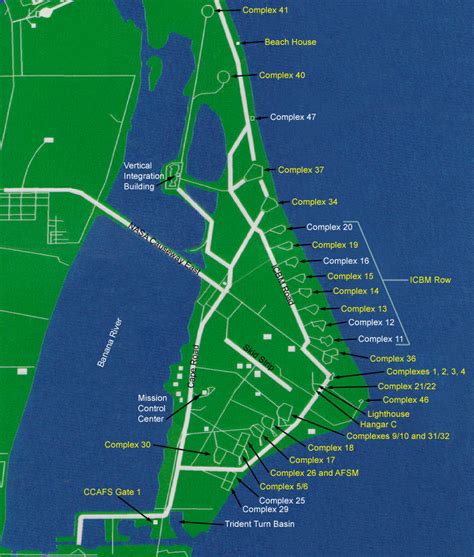 Cape Canaveral Air Force Station Map Maps For You