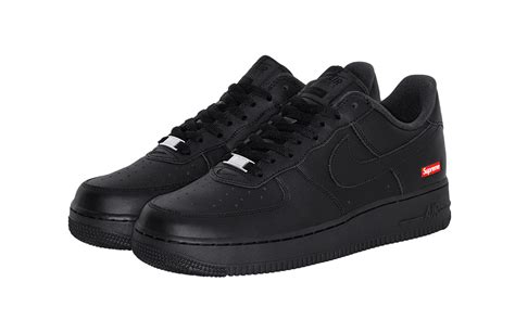 Supreme Air Force 1 Black Laces Supreme And Everybody