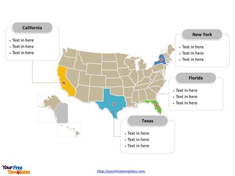 Free Usa Powerpoint Map Free Powerpoint Template