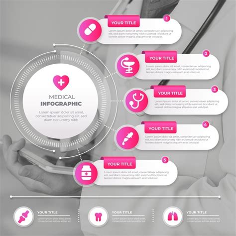 Medical Infographic With Image Free Vector