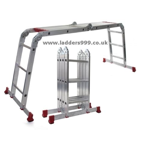 Multipurpose Ratchet Folding Combination Ladders Alloy Ladders To