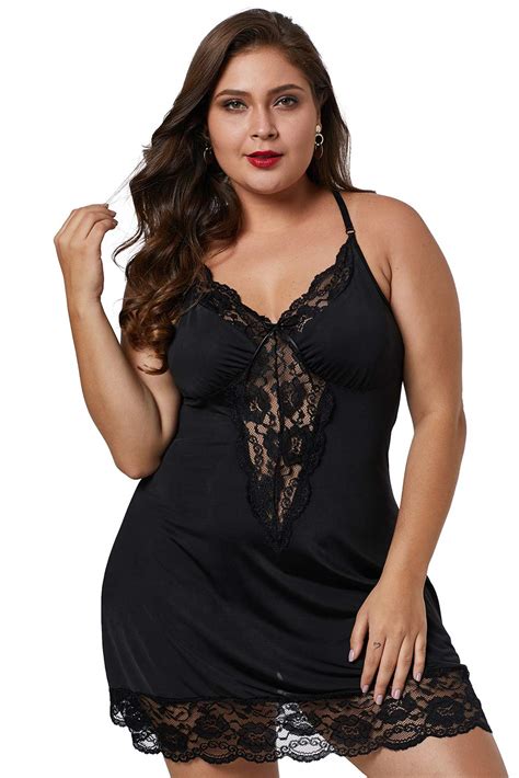 Buy Lime Flare Sexy Plus Size Silk Nighty Chemise Satin Lingerie Sets S
