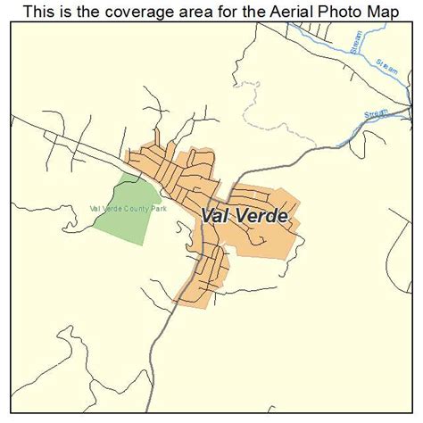 Aerial Photography Map Of Val Verde Ca California