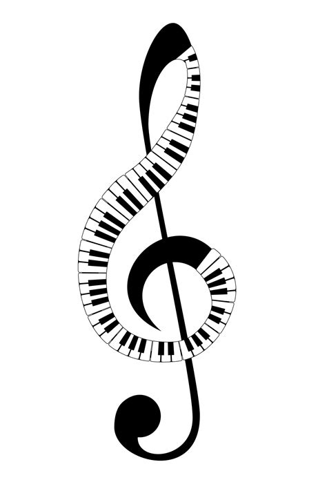 Treble Clef Piano Keyboard Free Stock Photo Public Domain Pictures