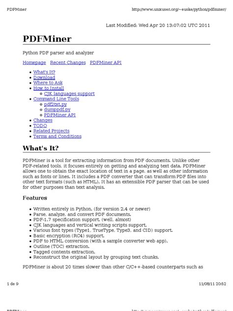 Pdf Miner File Format Portable Document Format