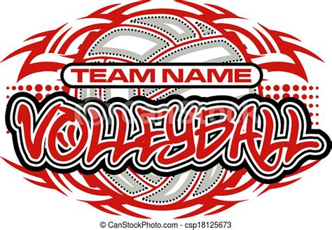 Vectors Illustration Of Tribal Volleyball Design Csp18125673 Search
