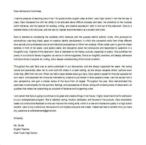 If you're the one to write the letter, it also helps if you understand the program that your student wants to get into. 12+ College Recommendation Letters - DOC, PDF | Free & Premium Templates
