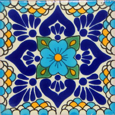 Lluvia Mexican Ceramic Handmade Folk Art Tiles Tilesandtiles
