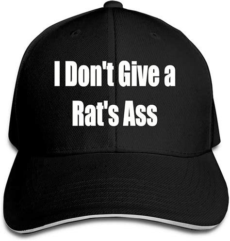 I Dont Give A Rats Ass Adjustable Baseball Caps Casquette Hats Sun