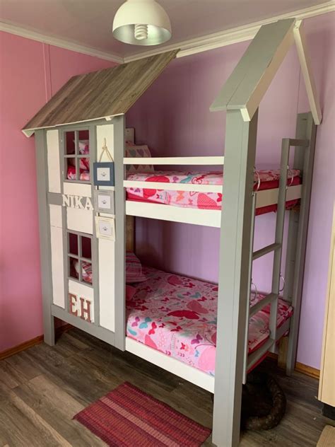 Check out our bunk bed canopy selection for the very best in unique or custom, handmade pieces from our toddler beds shops. DIY Bunk Bed House in 2020 (With images) | Diy bunk bed ...
