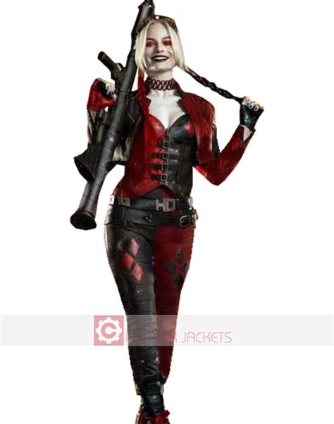 Harley Quinn Leather Costume Margot Robbie Costume Suicide Squad