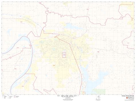 Conway Arkansas Zip Code Map Map