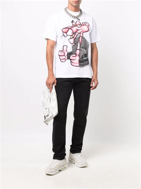 Domrebel Pink Panther Print T Shirt Farfetch