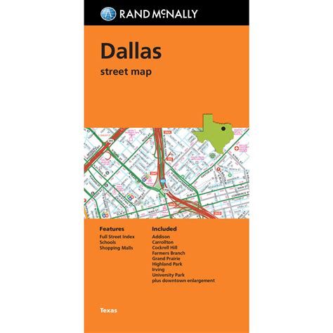 Folded Map Dallas Street Map
