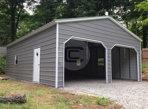 22x26 Vertical Roof Metal Garage Delivery And Installation Included