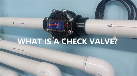 What Is A Check Valve Youtube