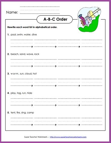 Abc order is a first grade standard. Comprehension For Class 4 In Hindi - Favorite Worksheet