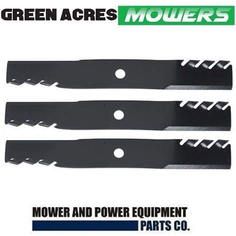 Toothed Mulching Blades Fits Selected 48 Inch John Deere Mower M115495