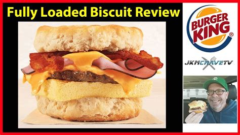 Burger King Fully Loaded Breakfast Biscuit Review JKMCraveTV YouTube