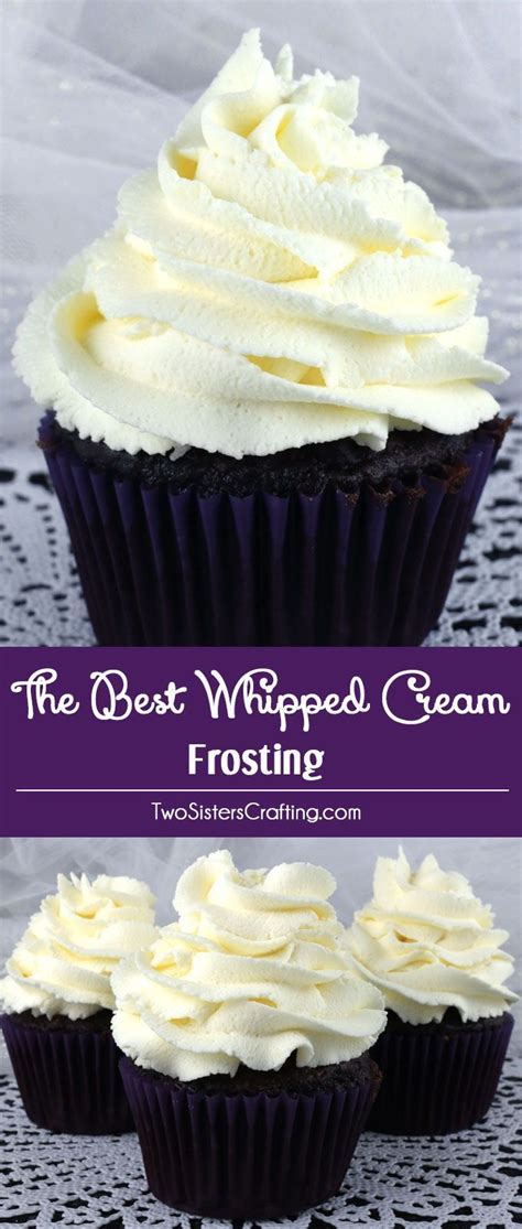 Use the whipped cream on any number of desserts including ice cream, cake, cupcakes, cheesecakes, trifles and more. The Best Whipped Cream Frosting | Recipe | Desserts and Treats | Frosting recipes, Whipped cream ...