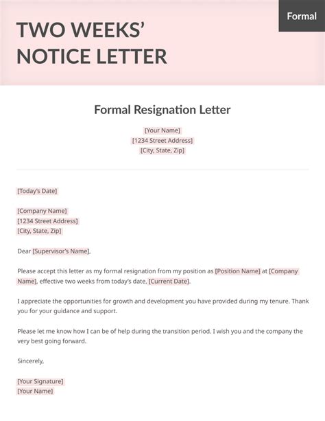 How Do You Write A Resignation Letter Without Notice Period