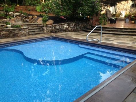 Tanning Ledge With Steps Backyard Pool Swimming Pools Backyard Pool